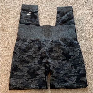 Gymshark Adapt Camo Leggings Black Size M